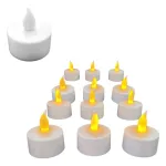 Pack X48 Velita Luz Led Calida Pilas Incluidas Decoracion