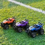 Auto A Radio Control Remoto Stunt Mini Acrobático Con Luz Color Naranja