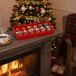 Set Adornos Carrusel Colgante Navideño Decoración Pack X6