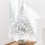 Arbolito De Navidad Blanco Montañes Deluxe 2,30mts Pie Metal