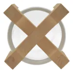 Portavela Jarrón De Vidrio Grande Con Base De Madera 34cm