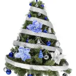 Arbol Navidad Tronador 1,20 + Kit 30 Azul Plata Black Friday