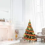 Arbol De Navidad Tronador Lujo 1,50mts Con Adornos Kit X40