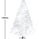 Árbol De Navidad Tradicional Expreso Polar Tronador De Lujo De 150cm Blanco