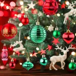 Navidad Adornos X73 Bolas Estrellas Figura Puntal Decoración