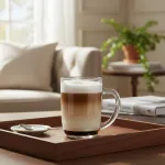 Set X4 Tazas De Cafe Doble Vidrio 430ml Mug Transparente