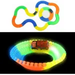 Pista Luminosa Flexible 80 Piezas Con Auto Luminoso
