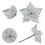 Flor 20cm Para Arbol De Navidad Adornos Decoracion