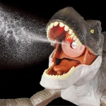 Dinosaurio Control Remoto Expreso Polar Luces Sonidos Marrón Claro