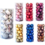 Bolas De Navidad 6cm Valija Adornos Navideños X96 Piezas