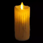 Velas Set X3 Velon Luz Led Calida Llama Efecto Fuego A Pilas