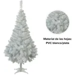 Arbol Navidad Canadian Spruce Blanco/plata 1.5m Black Friday Color Blanco Plata