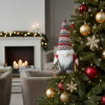 Muñeco De Navidad Gnomo Adorno Navideño Decoración 24cm