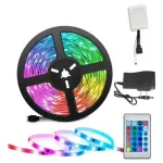 Tira Led 220v 5 Metros Luces Rgb Con Control Remoto Y Fuente
