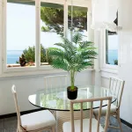 Planta Artificial Con Maceta Palmera Areca 80cm Color Verde