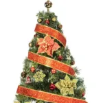 Arbol Navidad Tronador Lujo 1,80mts + Kit 60 Deco Rojo Oro