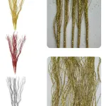 Adorno De Navidad Espiga Decoración Ramas Navideña Pack X5