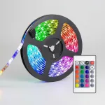 Tira Led 220v 5 Metros Luces Rgb Con Control Remoto Y Fuente