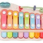 Piano Xilófono Expreso Polar Juguete Musical Bebé 8 Teclas Plástico Blanco