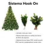 Arbol De Navidad Fabesa Pino Natural 2.10mts Super Real