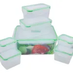 Set X7 Taper Frasco Hermético Organizador Freezer Plástico