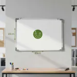 Pizarra Blanca Magnética 60x80cm Pizarrón Con Accesorios