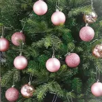 Bolas De Navidad 6cm Valija Adornos Navideños X96 Piezas