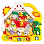 Piano Infantil Organo Musical Educativo Aprendizaje Animales Color Amarillo