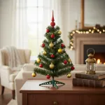 Arbol De Navidad Decorado Arbolito 90cm Pino Carioca Color Rojo/oro