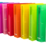 Carpeta Escolar Numero 3 Transparente X3 Unidades Colores N3