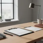 Portablock A4 Tabla Con Clip De Metal Plástico Color Negro