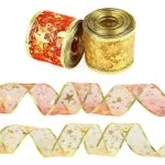 Cintas Navideñas Adornos Decoración Navidad 4cm 2,7mts