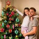 Navidad Adornos X73 Bolas Estrellas Figuras Collar Puntal