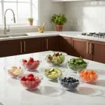 Bowl 700ml Ensaladera Vidrio Liso Transparente X1