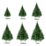 Árbol De Navidad Arbolito Pino Canadian Luxury 1.5mts Base Metálica Color Verde