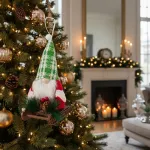 Adornos Navideños Gnomo Con Trineo Colgante Arbol De Navidad