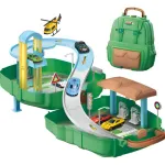Juguete Mochila Pista De Autos Policía Bombero Construcción