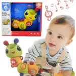 Sonajero Bebe Oruga Movil Luz Didactico Para Bebe
