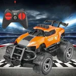 Auto A Radio Control Remoto Stunt Mini Acrobático Con Luz Color Naranja