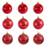 Adornos Navideños Premium Tubo Bolas De Navidad 6cm X90 Udes