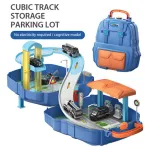 Juguete Mochila Pista De Autos Policía Bombero Construcción