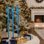 Adorno Colgante Navideño Decoración Bastones De Caramelo X3