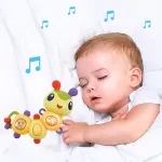 Sonajero Bebe Oruga Movil Luz Didactico Para Bebe