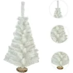 Arbol De Navidad Blanco 80cm + Kit X30 Azul Cybermonday