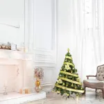 Arbol Navidad Tronador Lujo 1,50mts + Kit 40 Oro Cybermonday