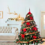 Arbolito Navidad Extra Lujo Patagonia 2.10mt Rojo Decoración