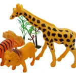 Muñecos Animales De La Selva Toyland Plástico 5 Figuras + 3 Accesorios