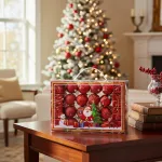 Bolas De Navidad 4cm Valija Adornos Colgante Navideño X24