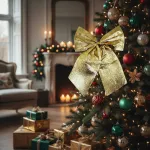 Adorno Colgante Moños X1 Decoracion Arbol De Navidad