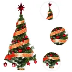 Arbolito De Navidad 80cm Con Adornos 30 Piezas Rojo